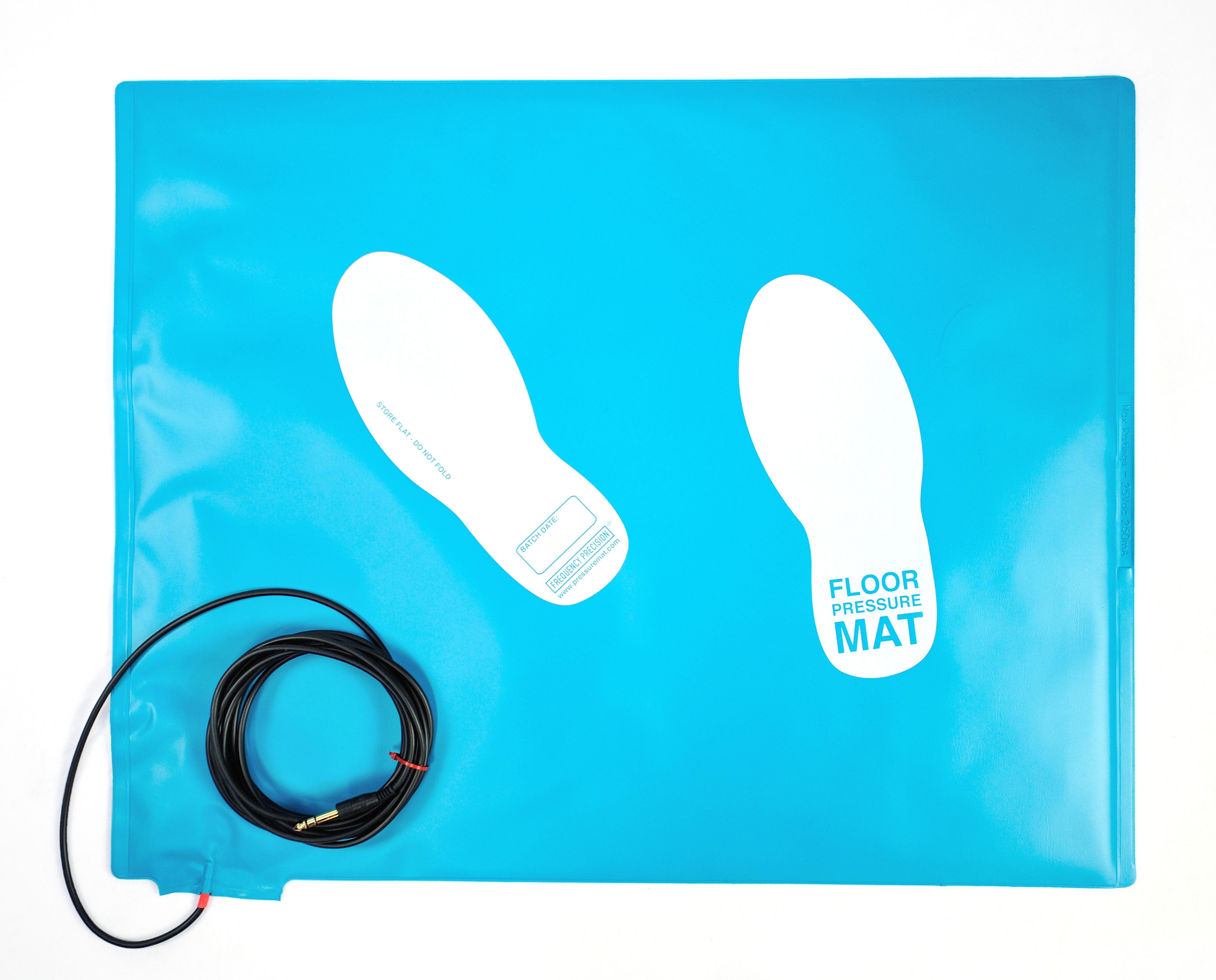 Overhead view of a floor pressure mat