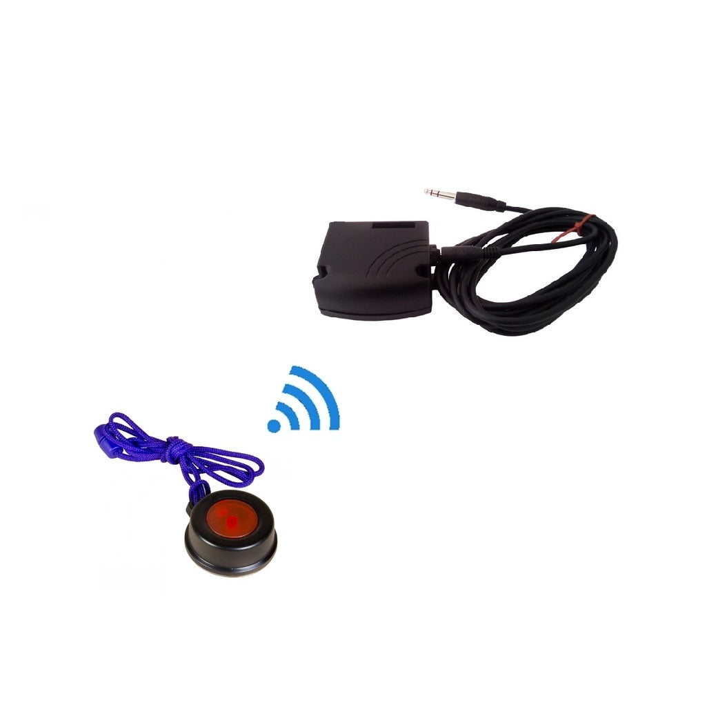 Image of a wireless call button with relay designed for nurse call systems