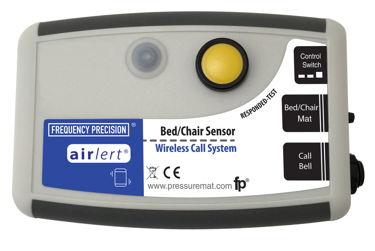 Yellow-buttoned bed and chair sensor