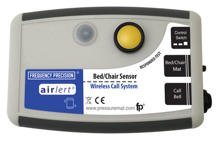 Yellow-buttoned bed and chair sensor