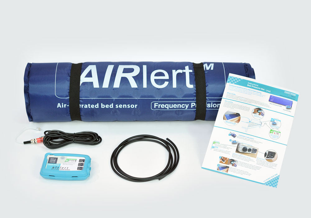 Image of a bed pressure mat set designed for nurse call systems.