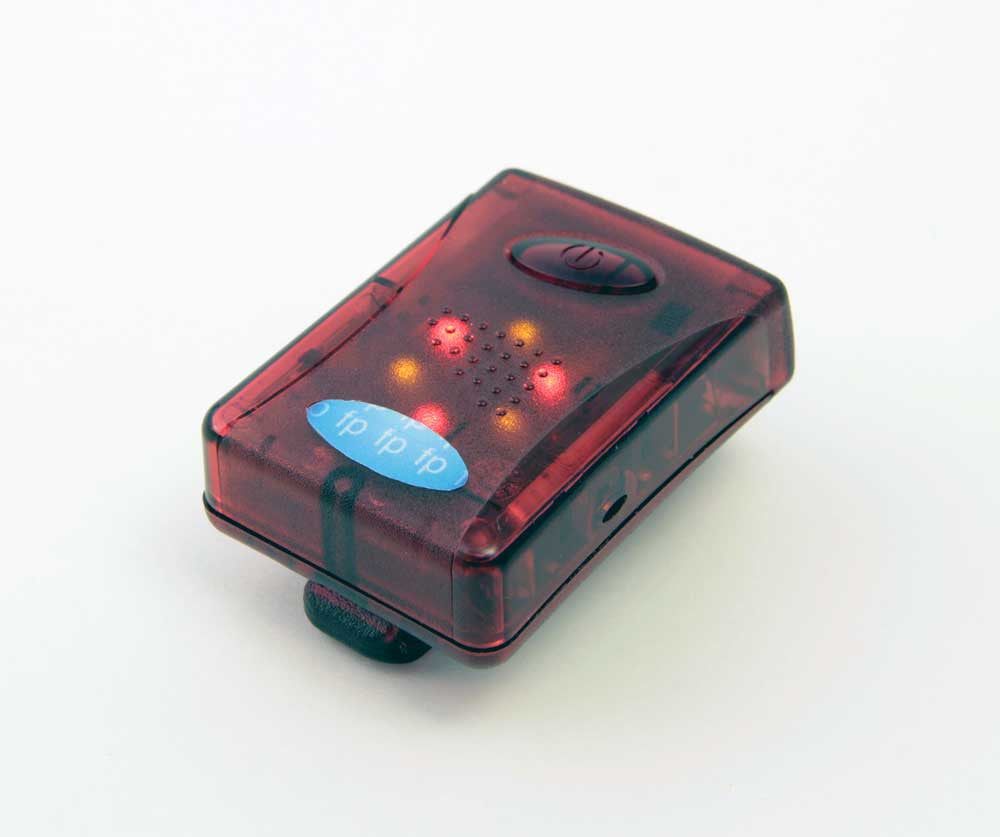 Product photo: Door Sensor and Bleeper Pager Set. A compact device with a sensor and pager for monitoring doors
