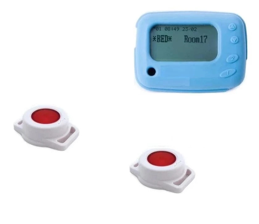Wireless call buttons for nursing care