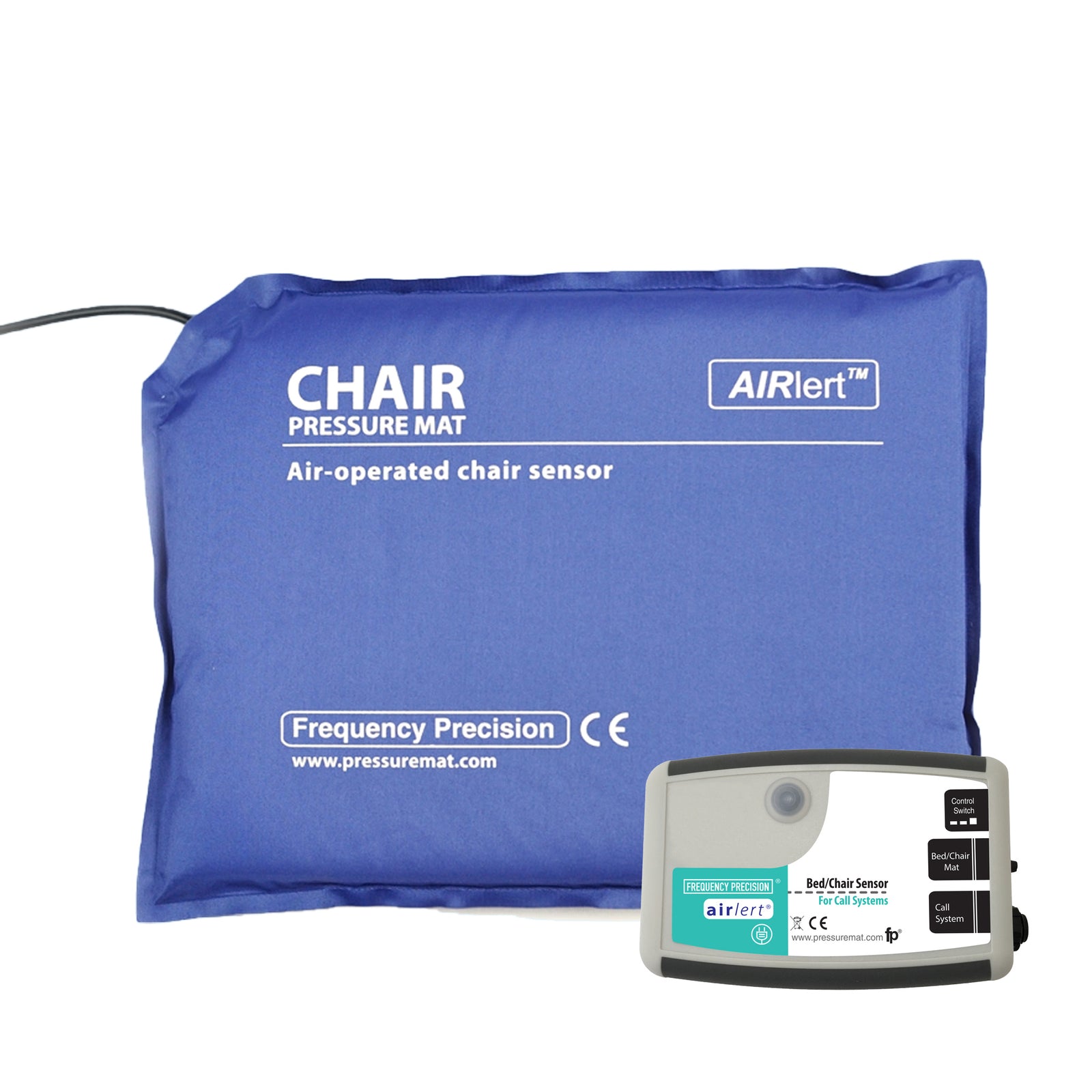 Air-operated chair pressure mat for nurse call systems